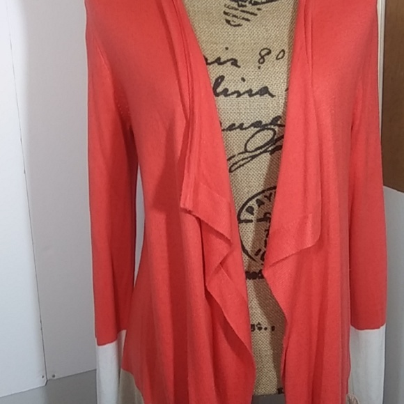 DANA BUCHMAN◼ OPEN FRONT COLOR BLOCK CARDIGAN - Picture 5 of 8